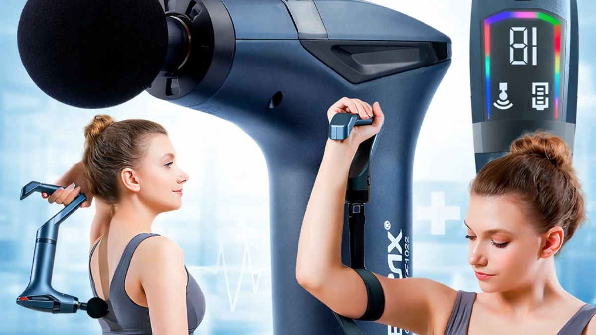 Massageador Pistola Corporal Miofascial.