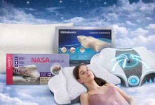 Travesseiro ergonômico para dor cervical