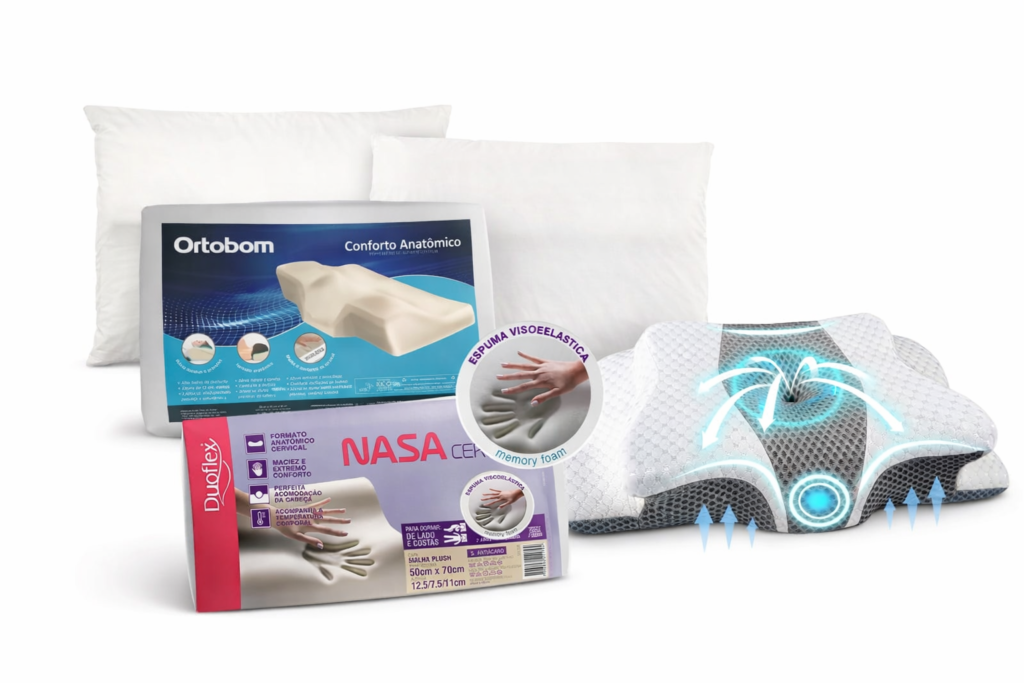 Travesseiro ergonomico para dor cervical Top 3 2026