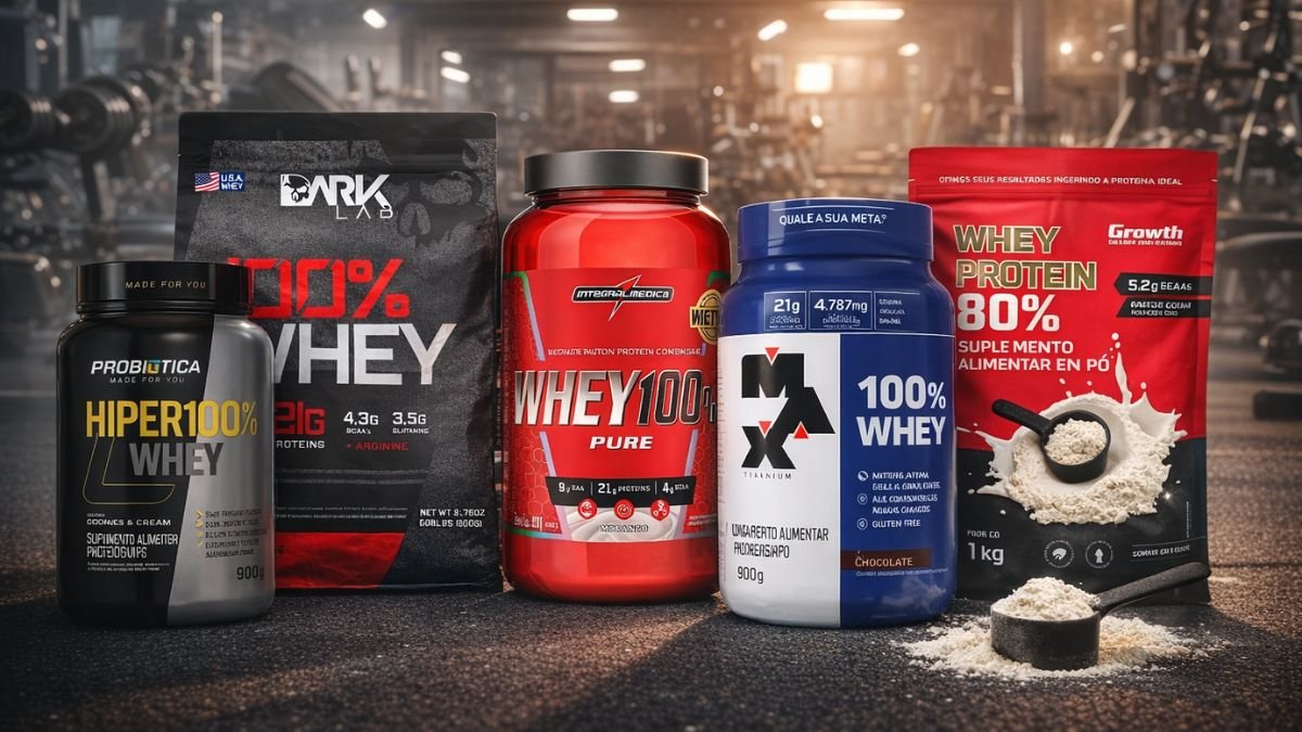 Whey Protein Concentrado os 5 melhores em 2026