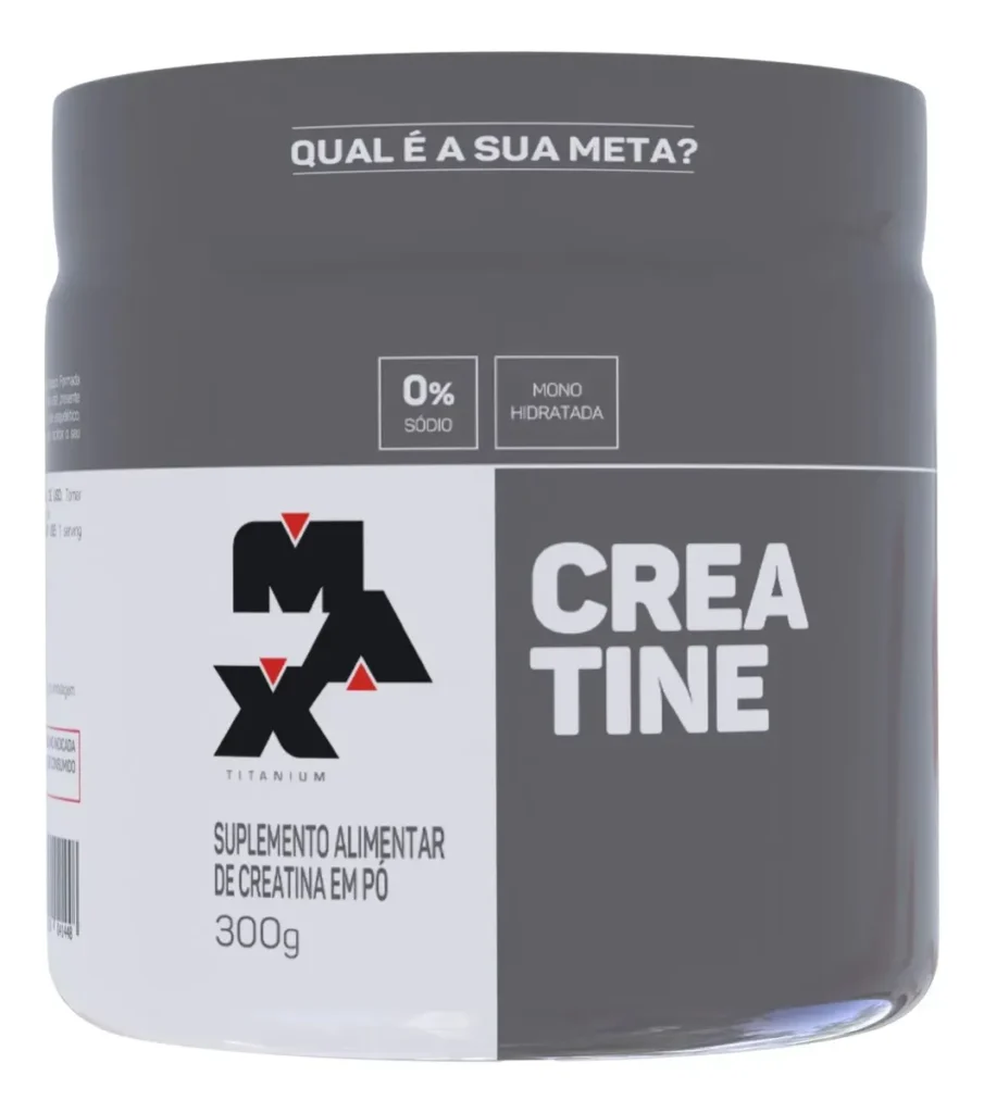 Guia completo sobre a Creatina: tudo o que você precisa saber antes de comprar em 2026 4 Creatina Pote 300g Max Titanium