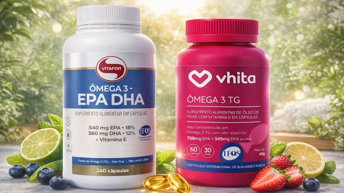 Ômega 3 TG Vhita vs Vitafor