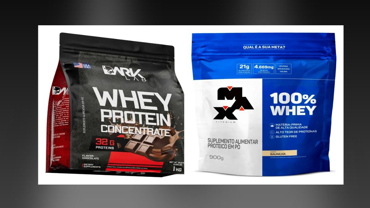Whey Protein Concentrado Dark Lab vs Max Titanium